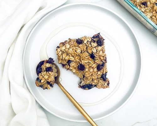 Chocolate Chip Baked Oatmeal.