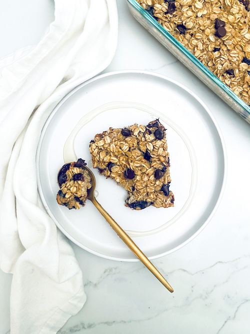 Chocolate Chip Baked Oatmeal.