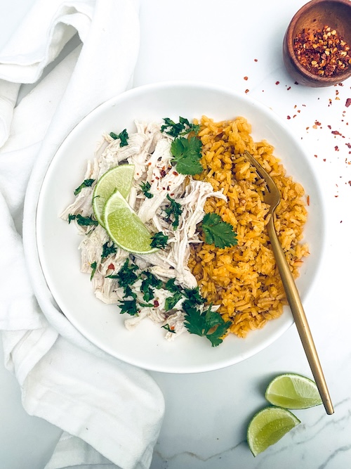 Easy Coconut Lime Cilantro Chicken.