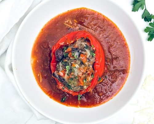 Pizza Stuffed Peppers.
