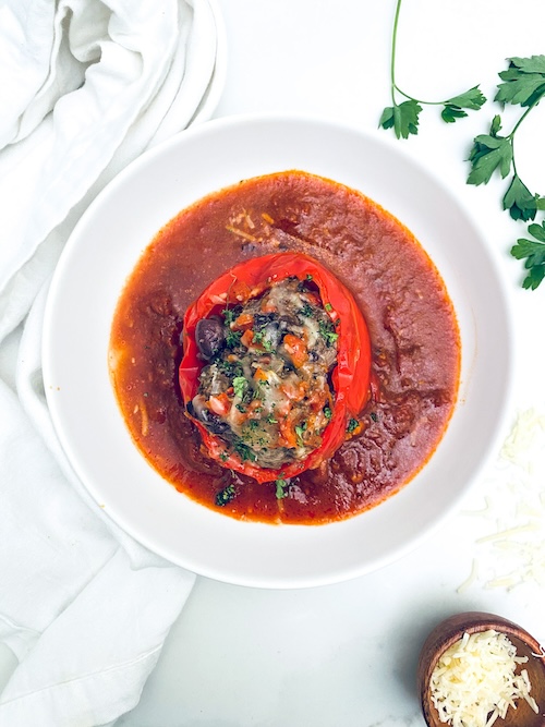 Pizza Stuffed Peppers.