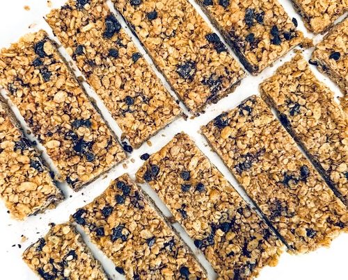 No bake rice crispy granola bars.