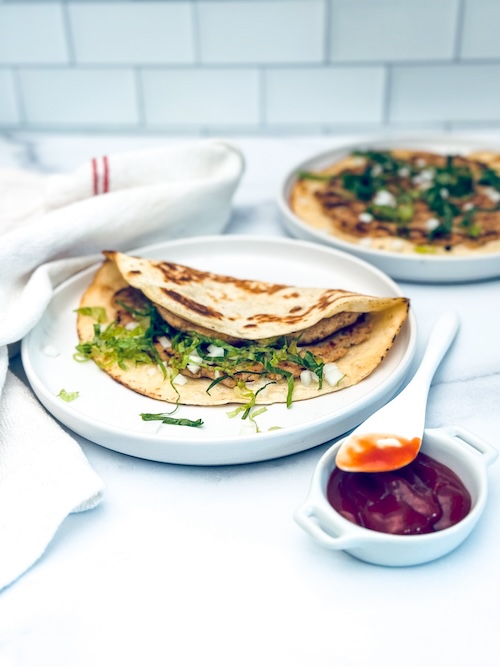 Smash burger quesadilla.