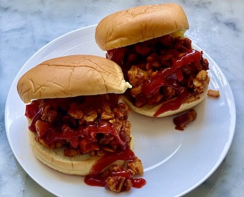 Tempeh sloppy joe sandwiches.