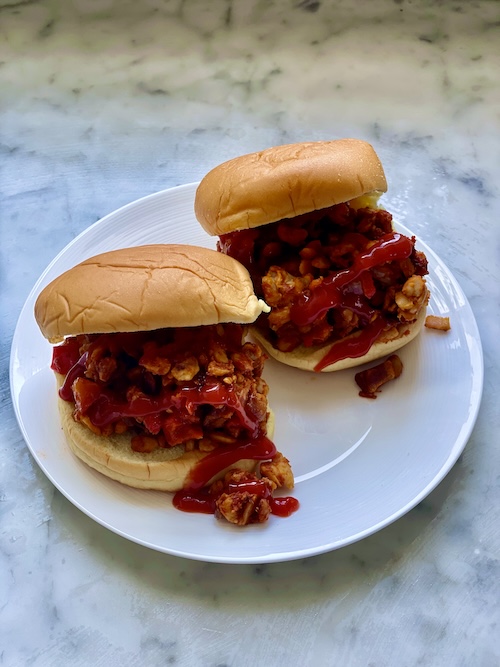 Tempeh sloppy joe sandwiches.