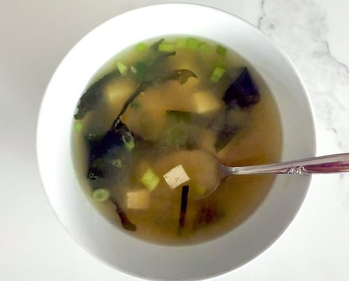 White miso soup.