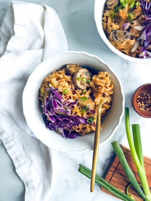 Coconut curry noodle bowl.