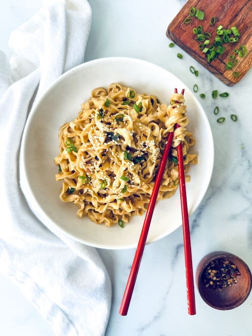 A bowl of miso butter ramen.