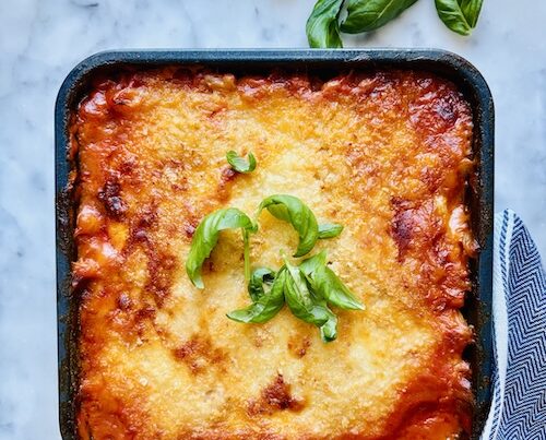 Baked white bean Parmesan.